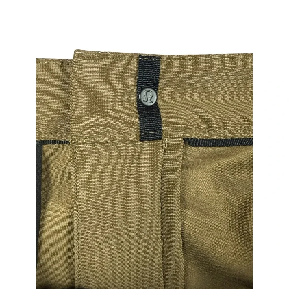 LULULEMON 34x28 Pants Mens Olive Brown ABC Stretch Tech Chino Pants LM5AEVS